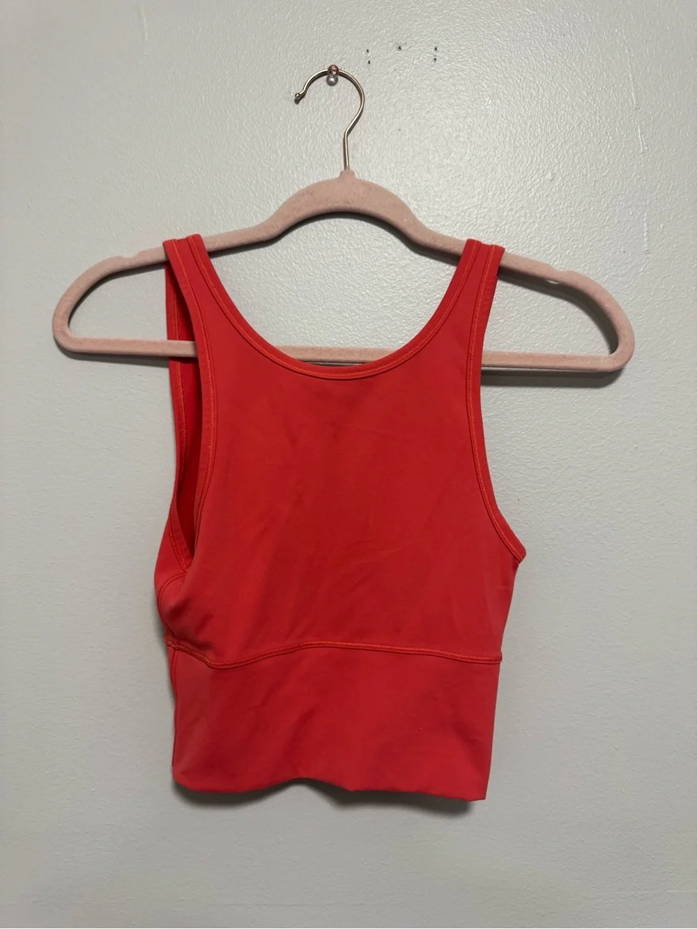 Lululemon Power Pivot Red Pink Tank Top